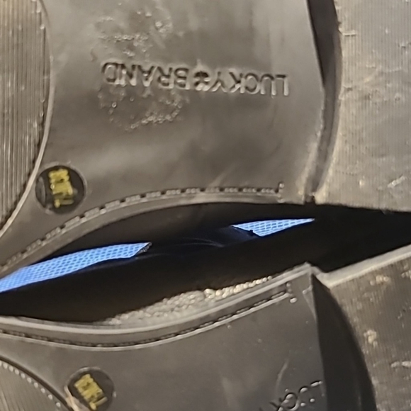 LUCKY BRAND Paramo Black Pebbled Leather Ankle Boots. Sz. 7.5.(#1396) - Picture 10 of 15